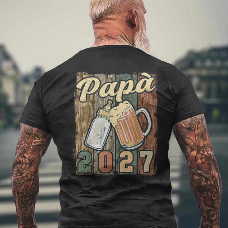Papà 2027 Futuro Papà Di Un Neonato Nuovo Papà T-shirt da uomo con stampa posteriore Regalos para ancianos