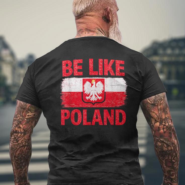 Be Like Polonia Polska Bandera Polaca Patriótica Polonia Amantes Camiseta Hombre Estampado Espalda Regalos para ancianos