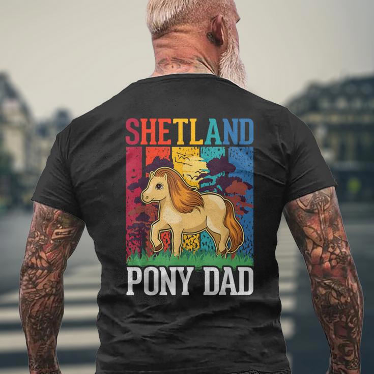 Ponyhetland Papà T-shirt da uomo con stampa posteriore Regalos para ancianos