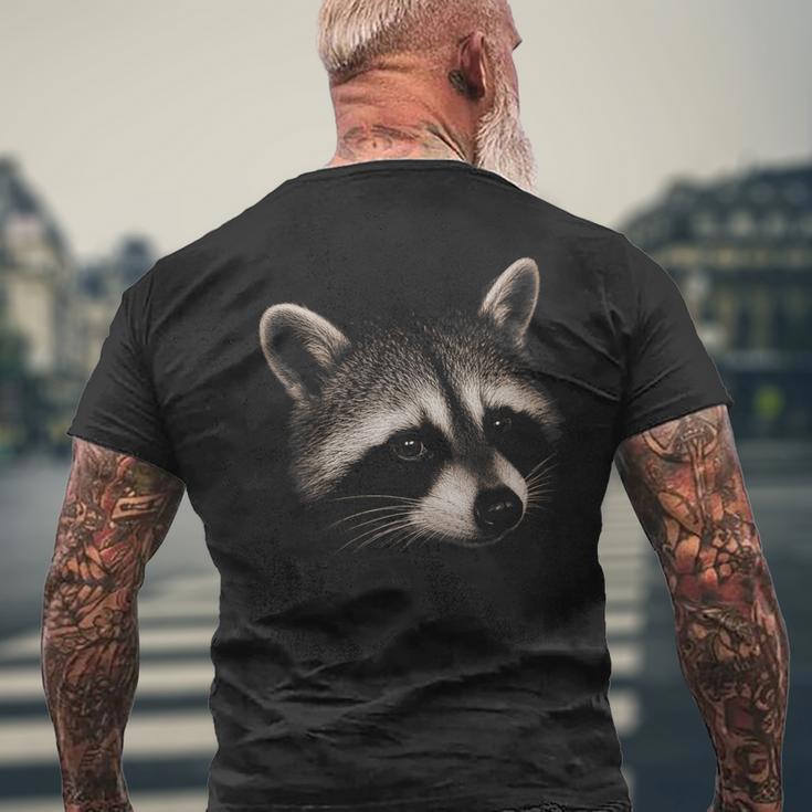 Portrait Réaliste De Raton Laveur Pour Amoureux De La Nature T-shirt imprimé au dos Cadeaux pour les vieillards