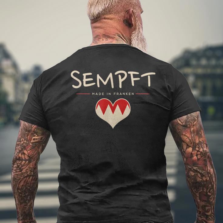 Sempft Fränggisch Fränkisch Lustige Franken T-Shirt mit Rückendruck Geschenke für alte Männer