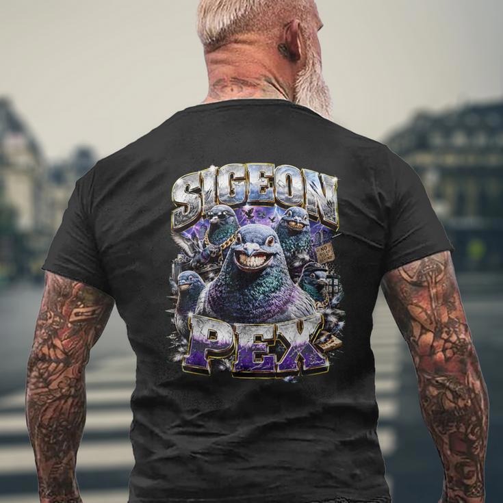 Sigeon Pex Ist Das Beste Lustige Gen Alpha Pigeon Meme T-Shirt mit Rückendruck Geschenke für alte Männer