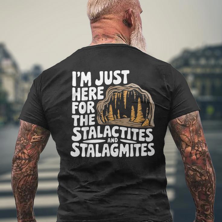 Stalactitestalagmites Caverne Explorateur De Grottes T-shirt imprimé au dos Cadeaux pour les vieillards