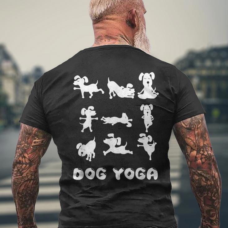 Süßer Yoga Hund Meditation Haustier Hundebesitzer T-Shirt mit Rückendruck Geschenke für alte Männer