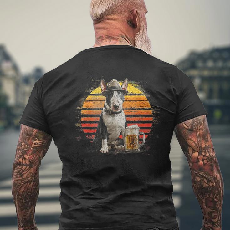 Vintage Dog Dad Retro Bull Terrier Papá Día Del Padre Para Hombres Camiseta Hombre Estampado Espalda Regalos para ancianos
