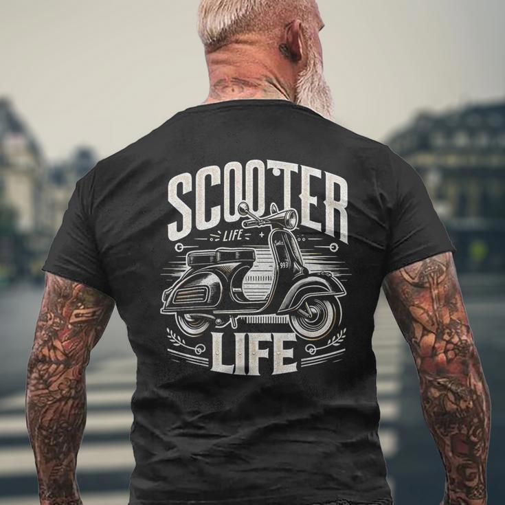 Vintagecooter Life Classic Cyclomoteurélo De Routecoot Italien T-shirt imprimé au dos Cadeaux pour les vieillards