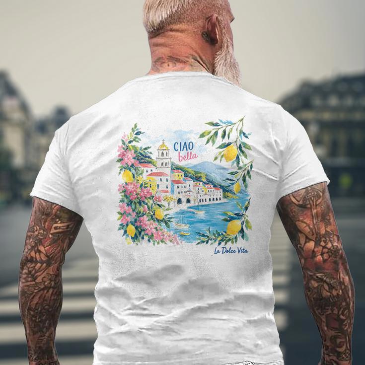 Ciao Bella La Dolceita Graphique Côte Amalfitaine Italie T-shirt imprimé au dos Cadeaux pour les vieillards
