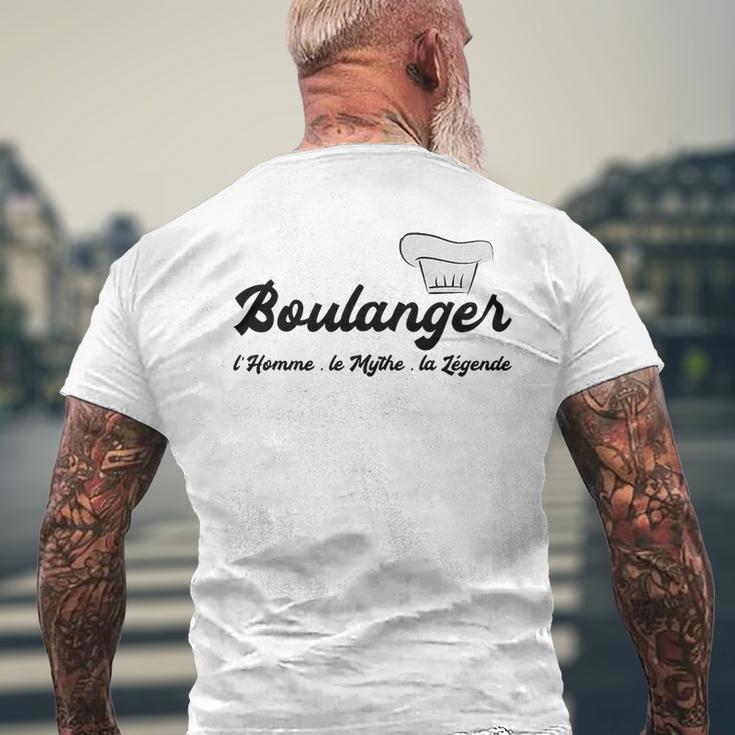 Homme Humour Boulangerie Boulanger L'homme Le Mythe La Légende Haut De Gamme T-shirt imprimé au dos Cadeaux pour les vieillards