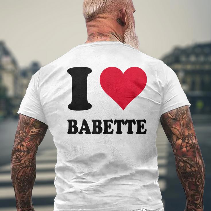 J'aime Babette T-shirt imprimé au dos Cadeaux pour les vieillards