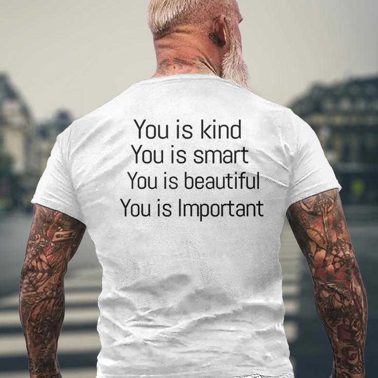 Tu Es Gentil Tu Es Intelligent Tu Es Beau Tu Es Important T-shirt imprimé au dos Cadeaux pour les vieillards