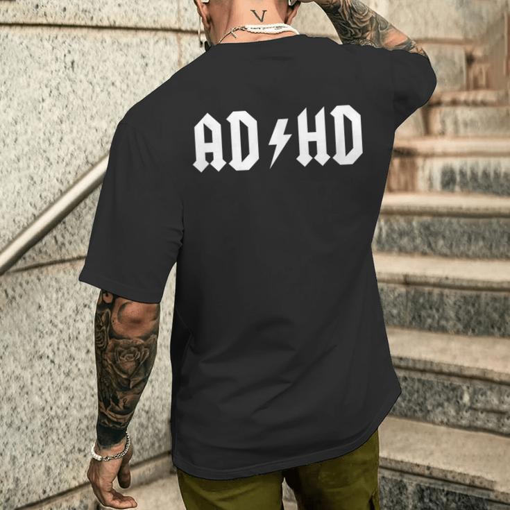 Adhs Rockt Adhs Ist Eineuperkraft T-Shirt mit Rückendruck Geschenke für Ihn