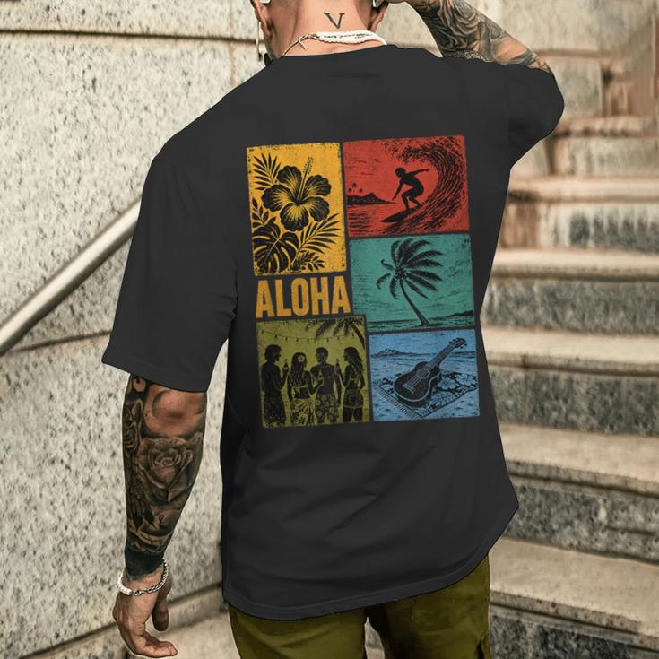 Aloha Hawaiiurfing T-Shirt mit Rückendruck Geschenke für Ihn