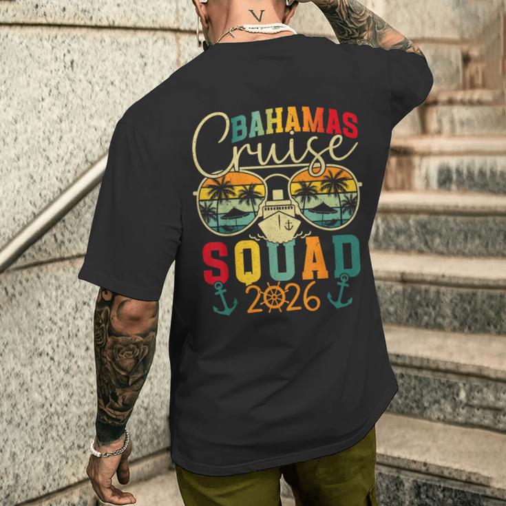 Bahamas Cruise Squad 2026 Family Matching Group Vacation Men's T-shirt Back Print Gifts for Him