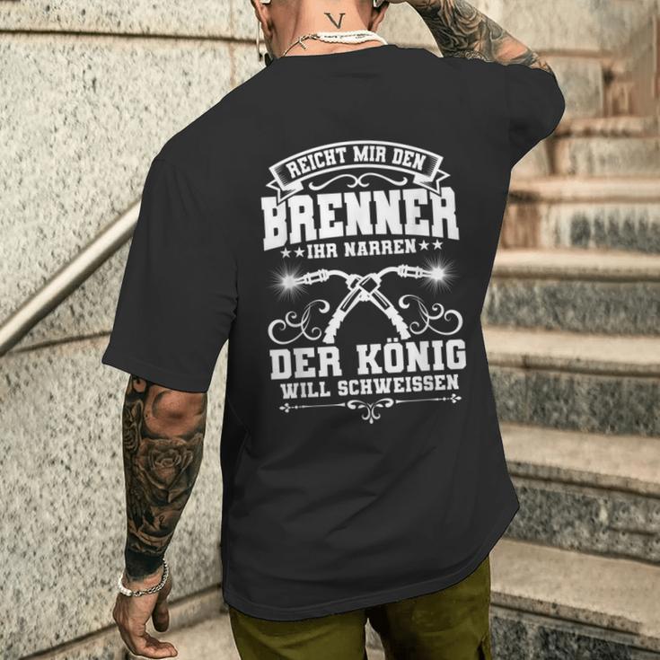 Herrenchweißerpruch Metallbauer Lustiges Geschenk T-Shirt mit Rückendruck Geschenke für Ihn