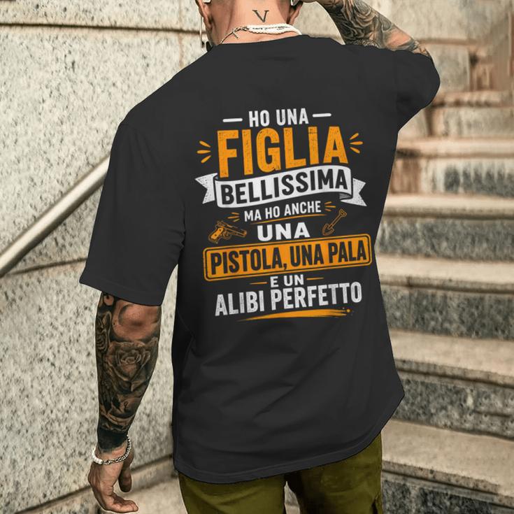Ho Una Figlia Bellissima E Anche Un Alibi Perfetto Per Papà T-shirt da uomo con stampa posteriore Regalos para él