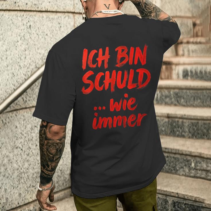 Ich BinchuldWie Immer T-Shirt mit Rückendruck Geschenke für Ihn