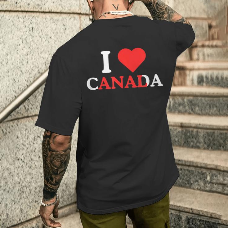 I Love Canada Anal Divertido Adulto Humor Desquiciado Obsceno Meme Camiseta Hombre Estampado Espalda Regalos para él