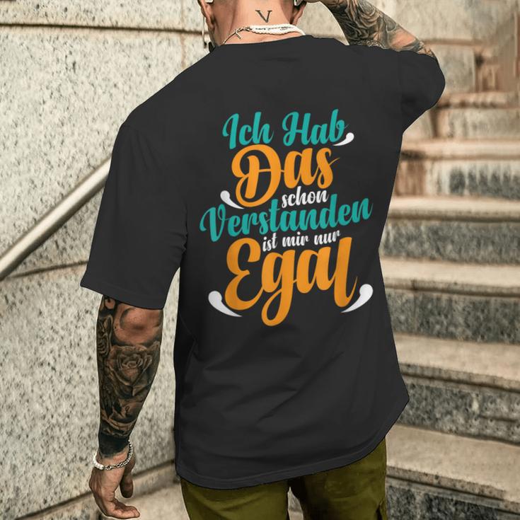 Lustigerpruch Ist Mir Egal Jugendlich Pubertät T-Shirt mit Rückendruck Geschenke für Ihn