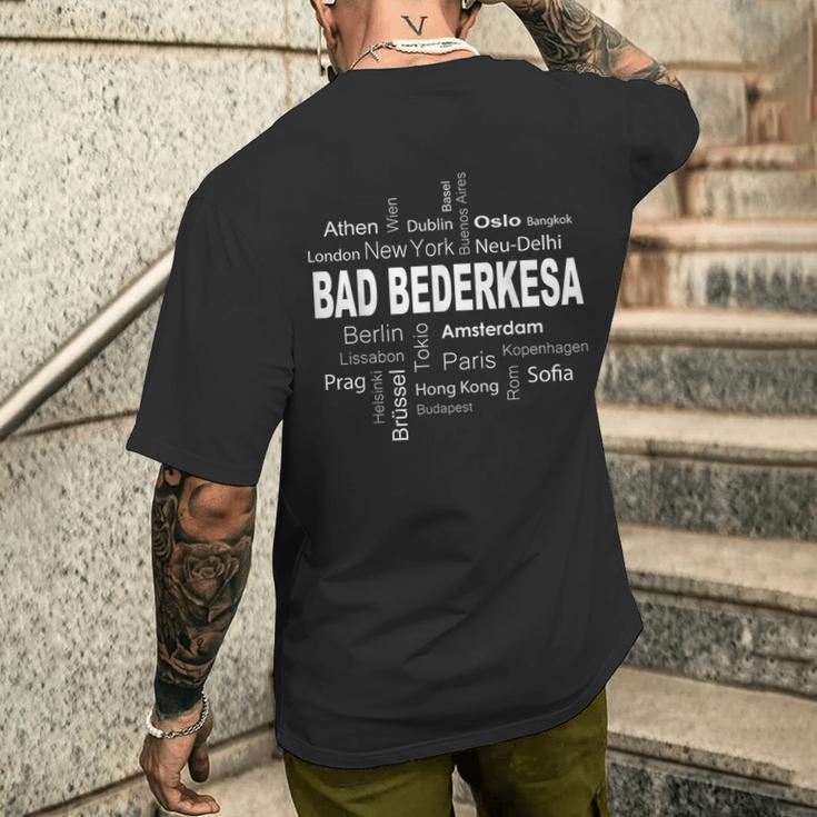 Mein Dorf Ist Mein Leben Bad Bederkesa New York Berlin Meine Hauptstadt T-Shirt mit Rückendruck Geschenke für Ihn
