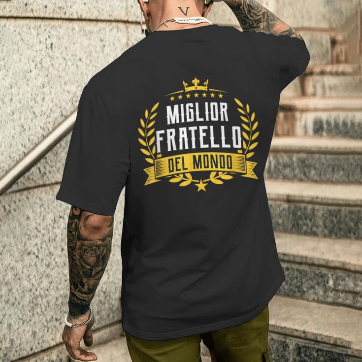 Miglior Fratello Del Mondouper Regalo Festa Del Papà T-shirt da uomo con stampa posteriore Regalos para él