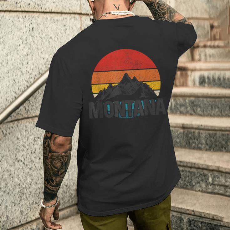 Montana Usa Amériqueintageouvenir T-shirt imprimé au dos Cadeaux pour lui