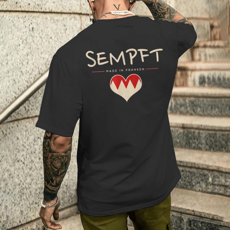 Sempft Fränggisch Fränkisch Lustige Franken T-Shirt mit Rückendruck Geschenke für Ihn