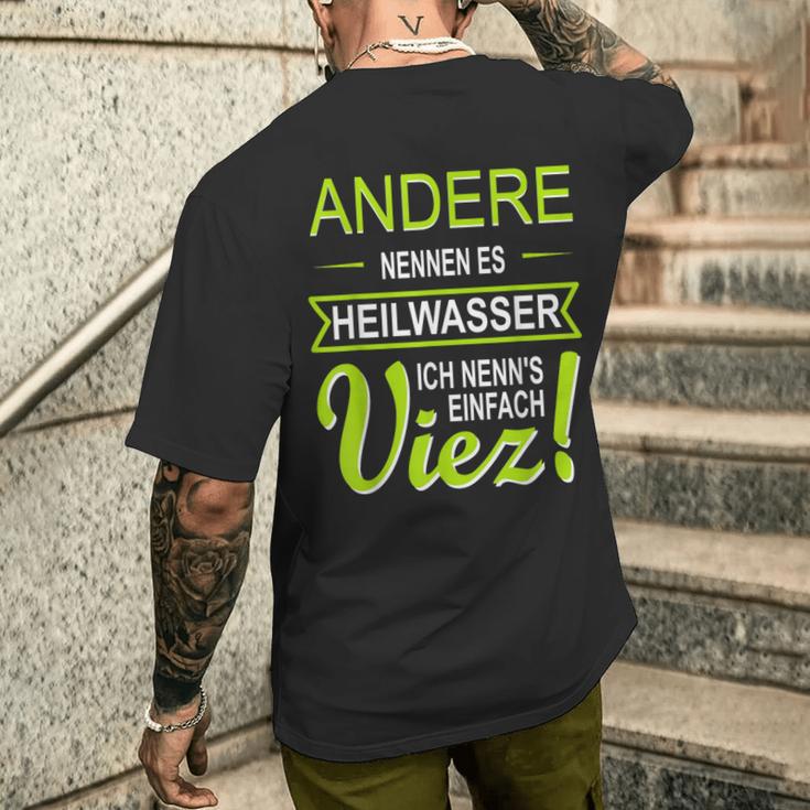Viez Apfelweinon Der Mosel Trier Heilwasser Istiez T-Shirt mit Rückendruck Geschenke für Ihn