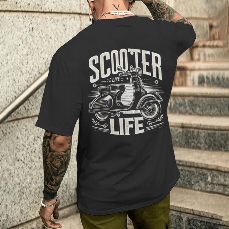 Vintagecooter Life Classic Cyclomoteurélo De Routecoot Italien T-shirt imprimé au dos Cadeaux pour lui