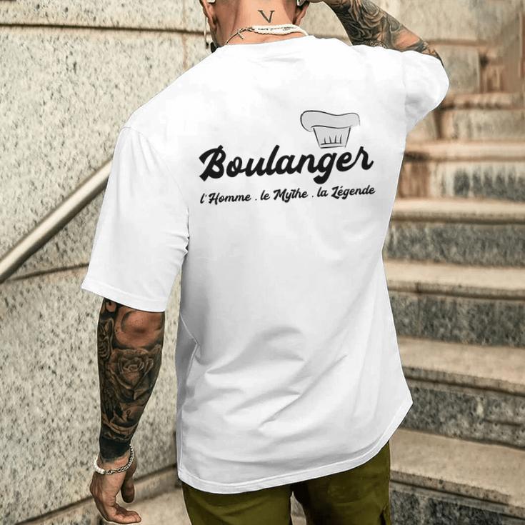Homme Humour Boulangerie Boulanger L'homme Le Mythe La Légende Haut De Gamme T-shirt imprimé au dos Cadeaux pour lui