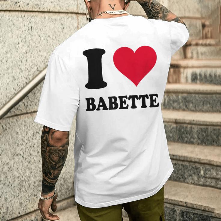 J'aime Babette T-shirt imprimé au dos Cadeaux pour lui