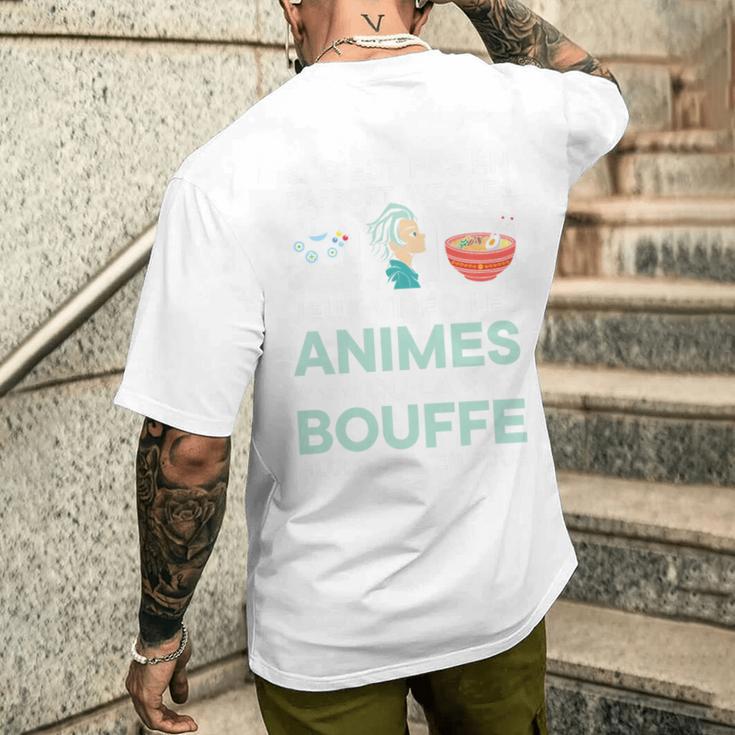 Jeuxideo Les Animes Ou La Bouffe Japon Animé Cadeau Manga Haut De Gamme T-shirt imprimé au dos Cadeaux pour lui