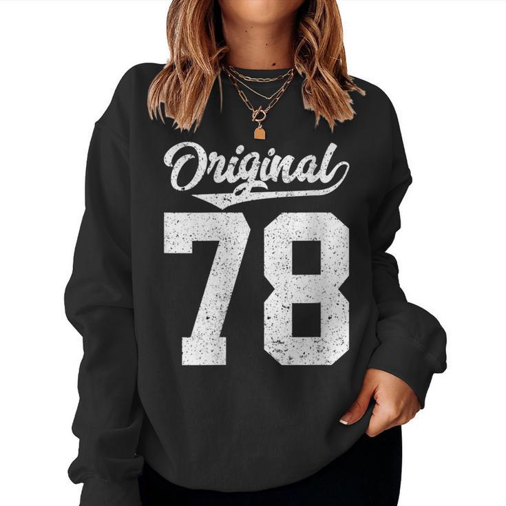 78 Cumpleaños Yetenta Y Ocho Originales Cuello Sudadera Mujer