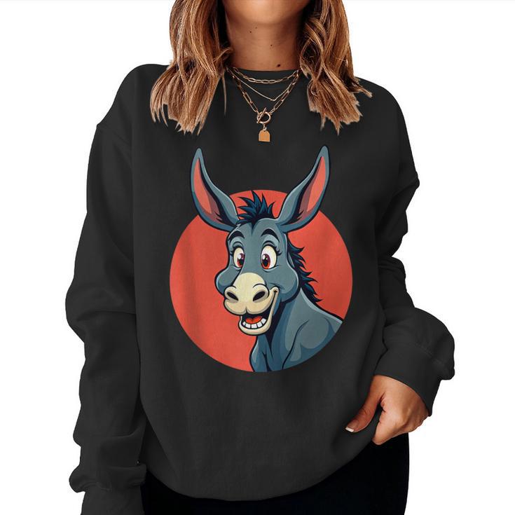 Divertido Gráfico De Animales De Burro Para Hombres Es Y Niños In Mangas Sudadera Mujer
