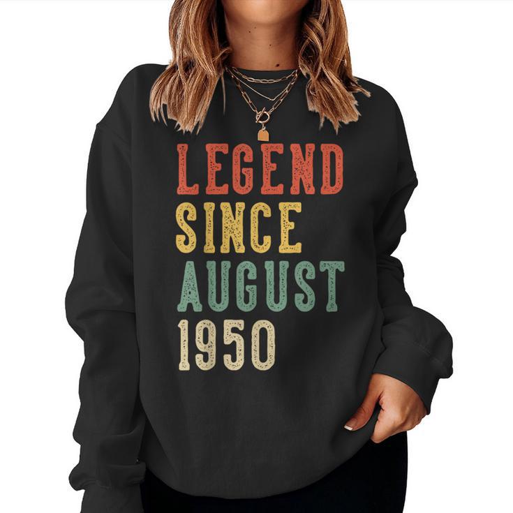 Leyenda Desde Agosto 76 Cumpleaños 1950 Hombres Es 76 Años Sudadera Mujer