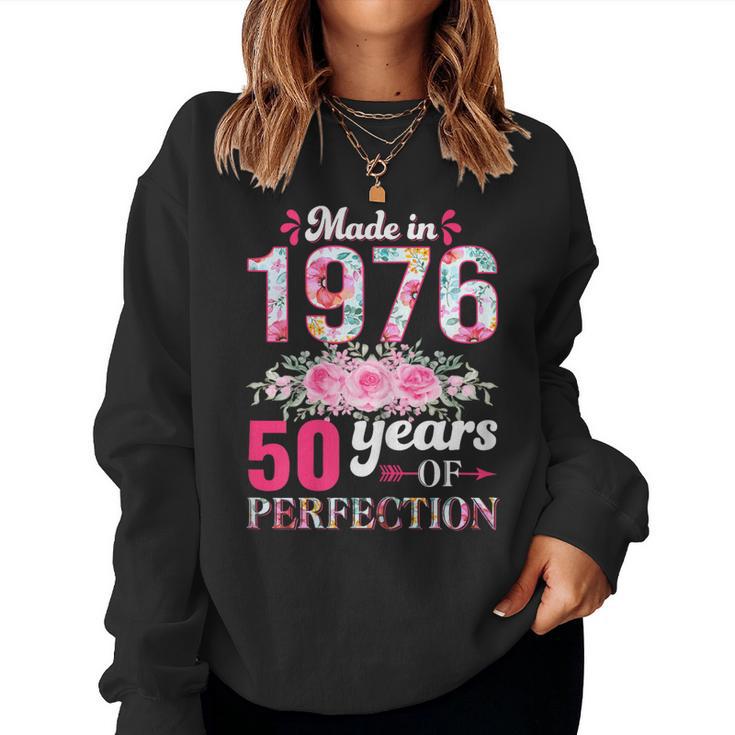 Made In 1976Intage 50Ème Anniversaire 50 Ans Cadeau Sweat-shirt pour femme