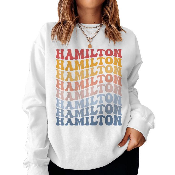 Hamilton City Groovy Retro Sudadera Mujer
