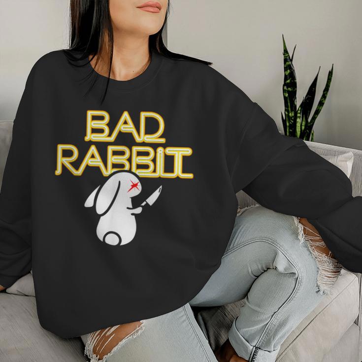 Bad Rabbit Bunny Avec Couteau Hater Sweat-shirt pour femme Cadeaux pour elle
