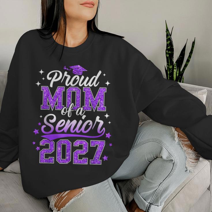 Proud Mom Of A Senior 2027 Class Of 2027 Graduate Women Sweatshirt Gifts for Her
