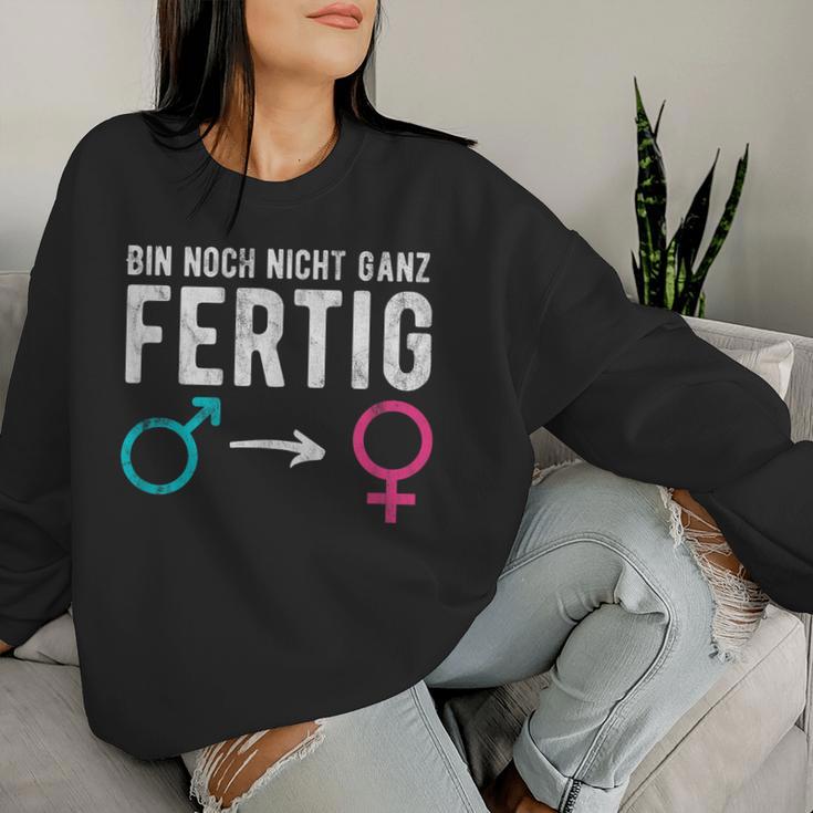 男性から女性へのトランスジェンダーlgbt レディーススウェットシャツ 彼女への贈り物