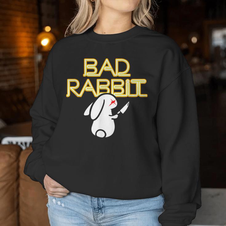 Bad Rabbit Bunny Avec Couteau Hater Sweat-shirt pour femme Cadeaux drôles