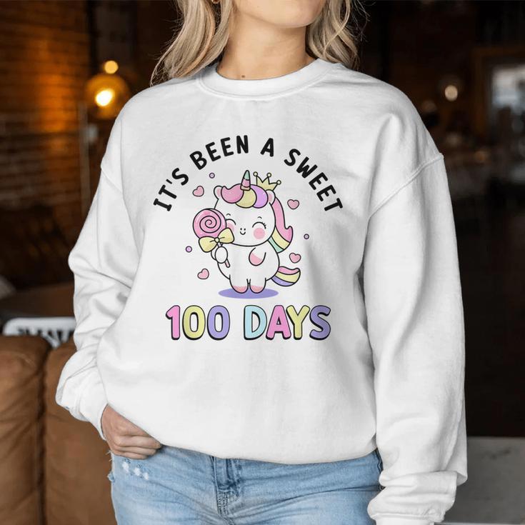 It's Been Aweet 100 Days Ofchool コスチューム ガールズ ユニコーン レディーススウェットシャツ 面白い贈り物