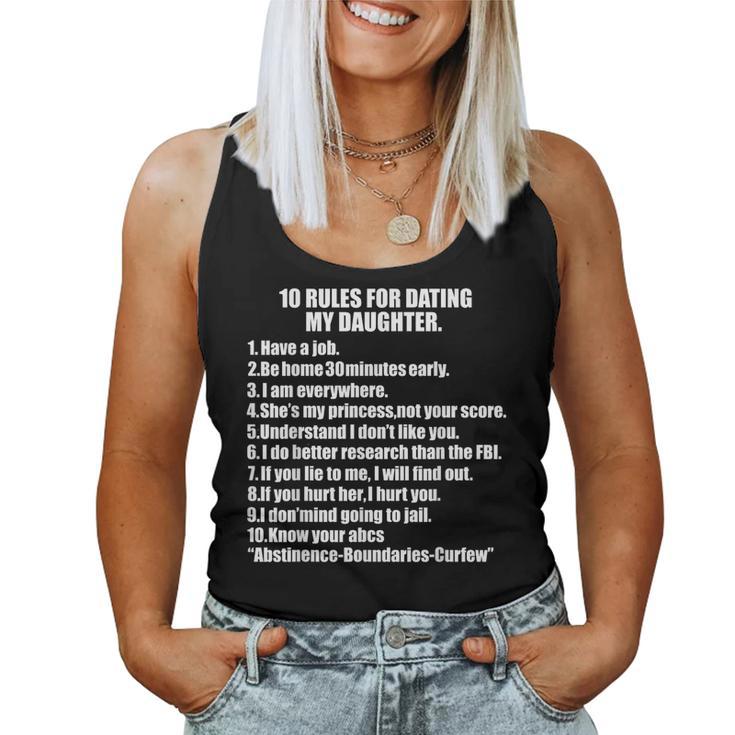 10 Rules Dating My Daughter 過保護 お父さん 保護 レディースタンクトップ