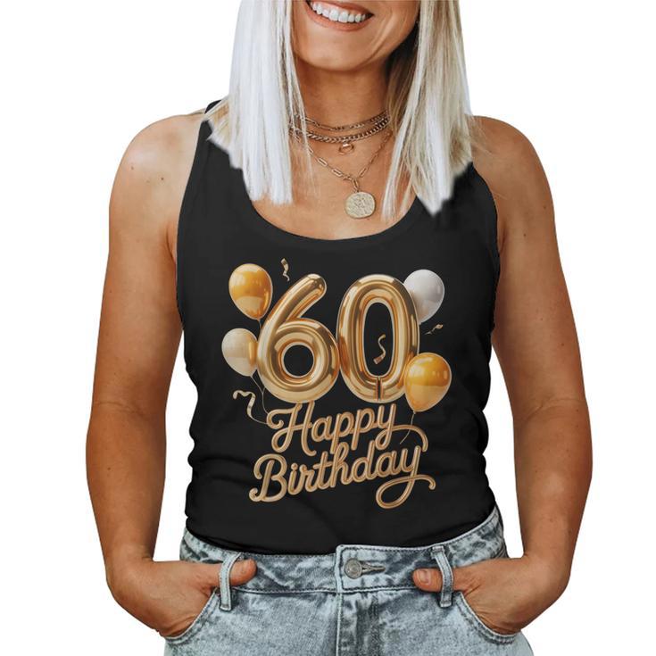 60 Feliz Cumpleaños 60 Aniversario Hombres Es Camiseta sin mangas para mujer