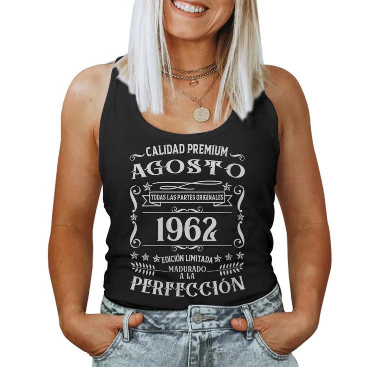 64 Cumpleaños Nacido En Agosto De 1962Intage 64 Años Cuello Camiseta sin mangas para mujer