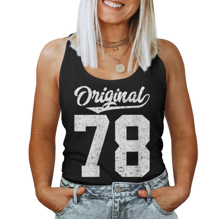 78 Cumpleaños Yetenta Y Ocho Originales Cuello Camiseta sin mangas para mujer