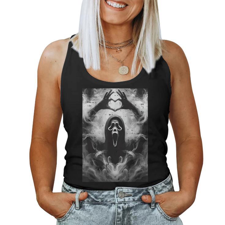 Halloween Horror Ghost Hand Heart Costume Kids Women Tank Top