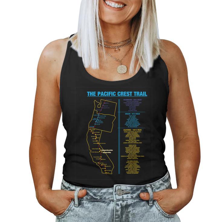 Pacific Crest Trail Thru ハイキングシャツギフト。男性にも女性にも。 レディースタンクトップ