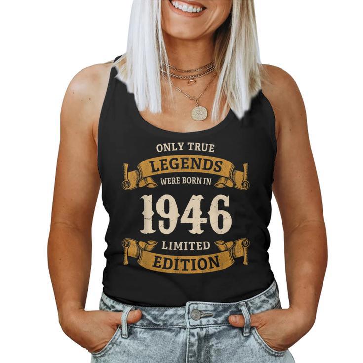 ヴィンテージ 1946 ギフト 男性 女性 長寿祝い 1946年生まれ ユニークな誕生日プレゼント レディースタンクトップ