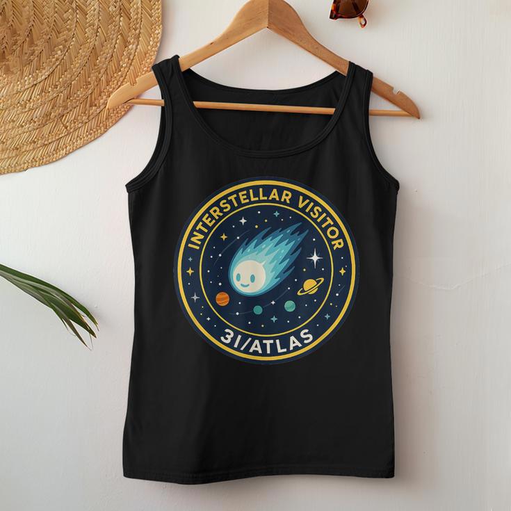 3I Atlas Interstellarisitor Missionパッチデザイン レディースタンクトップ 面白い贈り物