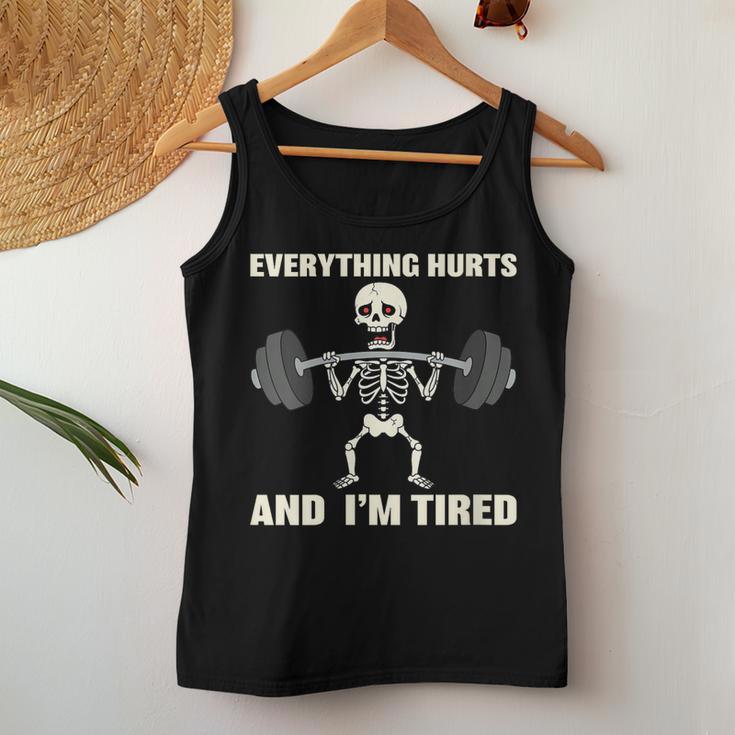 Humor Fitness Y Gimnasio Regalo Divertido Para Deportistas Cuello Camiseta sin mangas para mujer Regalos divertidos